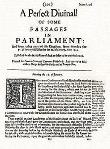 A Perfect Diurnall of Some Passages in Parliament etusivu, 1643 1905 tekijältä Unbekannt