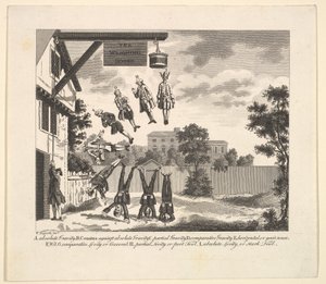 Etukappale Clubben fysiognomiaan tai punnitustaloon, 1800-luku. tekijältä Unbekannt
