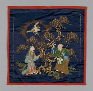 Fukusa Gift Cover, Japani, Edo-ajan loppu 1789-1868 Meiji-kausi 1868-1912, 1800-luvun loppu. tekijältä Unbekannt