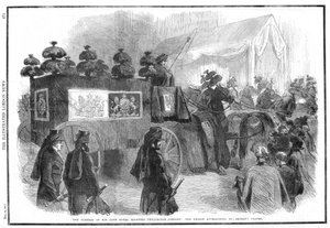 Albertin, prinssipuolison hautajaiset, 1861 tekijältä Unbekannt
