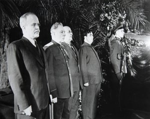 Josif Stalinin hautajaiset, Moskova, Neuvostoliitto, maaliskuu 1953 tekijältä Unbekannt