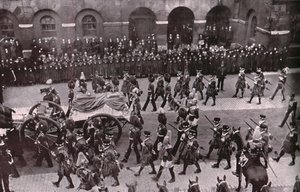 Kuningas Edward VII:n hautajaiset, Whitehall, Lontoo, 20. toukokuuta 1910. tekijältä Unbekannt