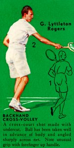 G. Lyttleton Rogers - Backhand Cross-Volley, c1935. tekijältä Unbekannt
