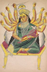 Ganesha-Janani Ganeshin äiti, 1800-luku. tekijältä Unbekannt