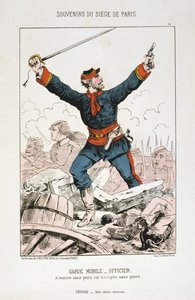 Garde Mobile - Upseeri, Pariisin piiritys, 1870-1871 tekijältä Unbekannt