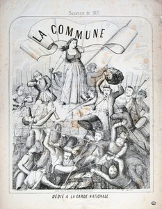 Kansalliskaarti, Pariisin kommuuni, 1871. tekijältä Unbekannt