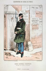 Istuva kansalliskaarti, Pariisin piiritys, 1870-1871 tekijältä Unbekannt