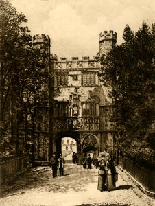 Gateway of Trinity College, Cambridge, 1898. tekijältä Unbekannt