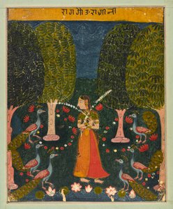 Gauri Ragini, folio Ragamalasta, n. 1625-1630. tekijältä Unbekannt