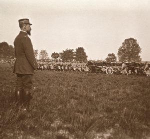Kenraali Henri Gouraud, Champagne, Pohjois-Ranska, c1914-c1918. tekijältä Unbekannt