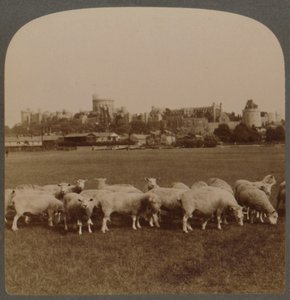 General View Windsorin linna, Englanti, 1896. tekijältä Unbekannt