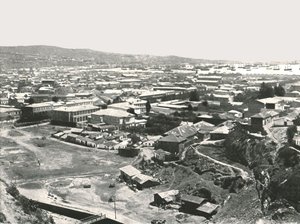 Yleiskuva kaupungista, Valparaiso, Chile, 1895. tekijältä Unbekannt