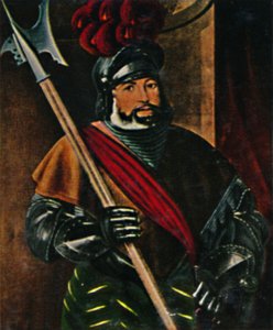 Yrjö Frudsbergilainen 1473-1528. - Amburgerin maalaus, 1934. tekijältä Unbekannt