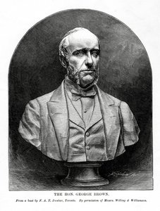 George Brown, skotlantilaissyntyinen kanadalainen toimittaja ja poliitikko, 1800-luku tekijältä Unbekannt