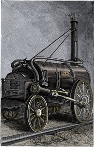 George Stephensonin veturi Rocket, 1829 1892 tekijältä Unbekannt
