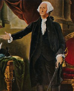 George Washington 1732-1799. - Kaiverrus G. C. Stuartin maalauksen jälkeen, 1934. tekijältä Unbekannt