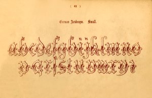 Saksan arabeski. Pieni, 1862 tekijältä Unbekannt