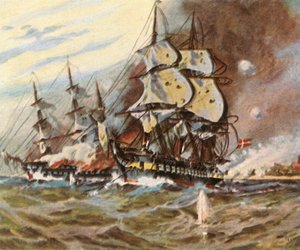 Saksan akkuhyökkäys Eckernförden rannalta, 5. huhtikuuta 1849, 1936. tekijältä Unbekannt