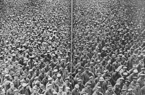 Brittiläisten 3. ja 4. armeijan vangiksi jääneet saksalaiset vangit, Somme, Ranska, 21.-22. elokuuta 1918 tekijältä Unbekannt
