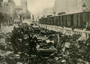 Saksalaiset merimiehet Antwerpenissä, Belgiassa, ensimmäinen maailmansota, 1914, c1920. tekijältä Unbekannt