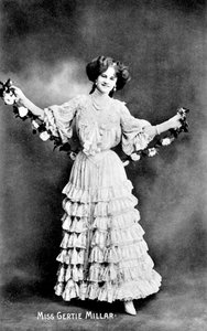 Gertie Millar 1879-1952, englantilainen näyttelijä, 1906 tekijältä Unbekannt