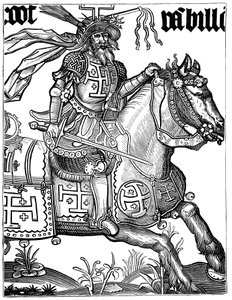 Godfrey of Bouillon, 1000-luvun ranskalainen ristiretkeläinen, 1400-luku tekijältä Unbekannt