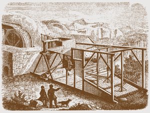 Kullankaivos Uralilla, 1800-luvun puoliväli tekijältä Unbekannt