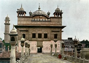 Kultainen temppeli, Amritsar, Punjab, Intia, 1890 tekijältä Unbekannt