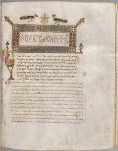 Evankeliumikirja kommenteilla: Luukkaan muotokuva, n. 1000-1100. tekijältä Unbekannt