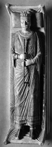 Goottilainen taide: Makaa Englannin kuningas Henrik II (1133-1189) Fontevraultin luostarissa (Fontevraud) (Maine et Loire) tekijältä Unbekannt