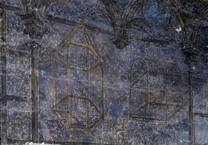 Goottilainen taide: Paavin huone: yksityiskohtia häkeistä - enkelien tornista. 1336-1337, paavien palatsi, Avignon tekijältä Unbekannt