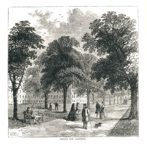 Grays Inn Gardens, 1878 tekijältä Unbekannt