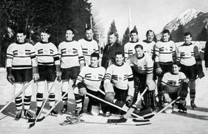 Ison-Britannian jääkiekkomaajoukkue, talviolympialaiset, Garmisch-Partenkirchen, Saksa, 1936 tekijältä Unbekannt