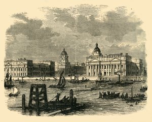 Greenwich Hospital, joelta, n. 1878. tekijältä Unbekannt