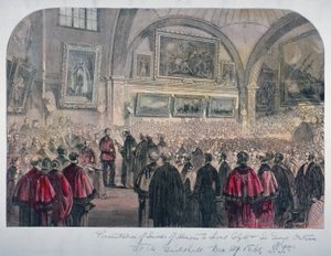 Guildhall Council Chamber, Lontoon kaupunki, 1861 tekijältä Unbekannt