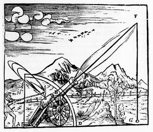 Tykkimies ampumassa tykkiä, 1561 tekijältä Unbekannt