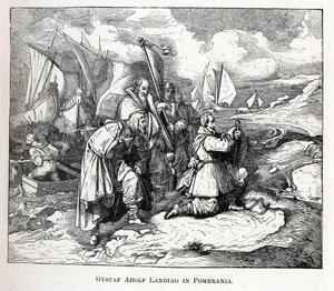 Gustav Adolfin maihinnousu Pommeriin, 1882 tekijältä Unbekannt