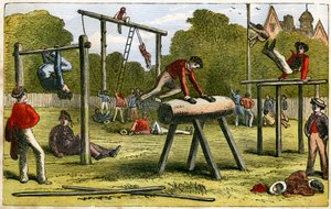 Voimistelu, 1800-luku tekijältä Unbekannt
