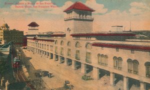 Havanna: San Franciscon tulli ja satama. Custom House, San Francisco Wharf, Kuuba, 1910 tekijältä Unbekannt