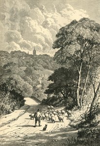 Hampstead, Kilburn Roadilta, n. 1876. tekijältä Unbekannt