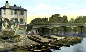 Hampton Court Bridge, Lontoo, 1900-luku tekijältä Unbekannt
