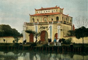 Hanoi. Pagode Du Kinh Luoc, Hanoi. Kinh Luocin pagodi, 1900. tekijältä Unbekannt