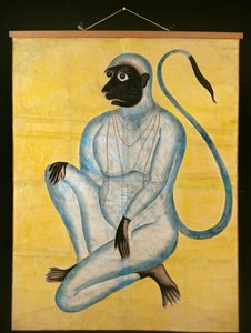 Hanuman, apinajumala, vuodelta 1870 tekijältä Unbekannt