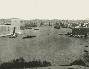 Satamanäkymä, Marseille, Ranska, 1895. tekijältä Unbekannt