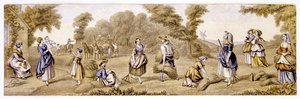 "Sadonkorjuuaika", 1855 tekijältä Unbekannt
