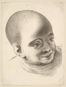Lapsen pää, Livre de Têtes Gravées dapres F. Boucher et Autres Book of..., 1700-luku. tekijältä Unbekannt