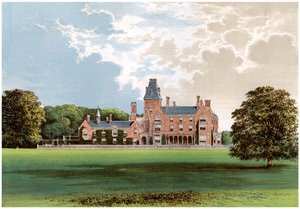 Hemsted Park, lähellä Staplehurstia, Kent, varakreivi Cranbrookin koti, c1880 tekijältä Unbekannt