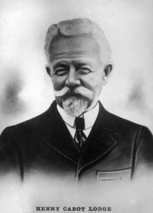 Henry Cabot Slim Lodge 1850-1924, Yhdysvaltain republikaanien senaattori ja historioitsija, c1910 tekijältä Unbekannt