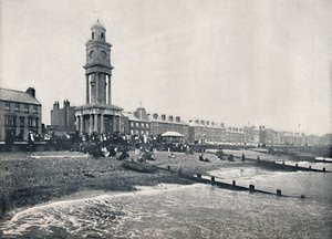 Herne Bay - Etuosa, jossa näkyy kellotorni, 1895 tekijältä Unbekannt