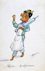 Herr Professor, Vintage ranskalainen postikortti, c1900 tekijältä Unbekannt